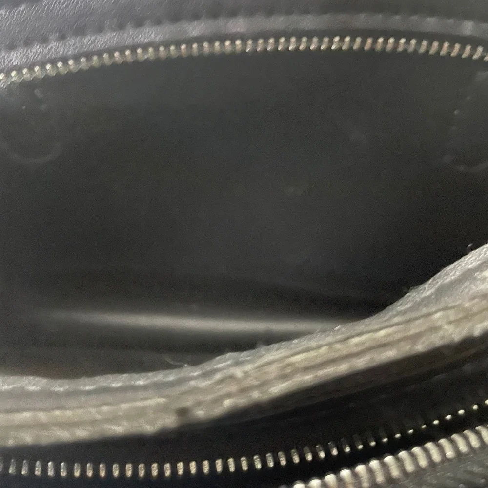 Black Utility Crossbody Bag Chain Strap Mini Pouch Y2K Techwear Festival Grunge